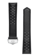Carrera 39MM Black Perforated Leather Strap - OM Luxury