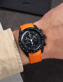 Curved Vertech Rubber Strap - Orange - OM Luxury